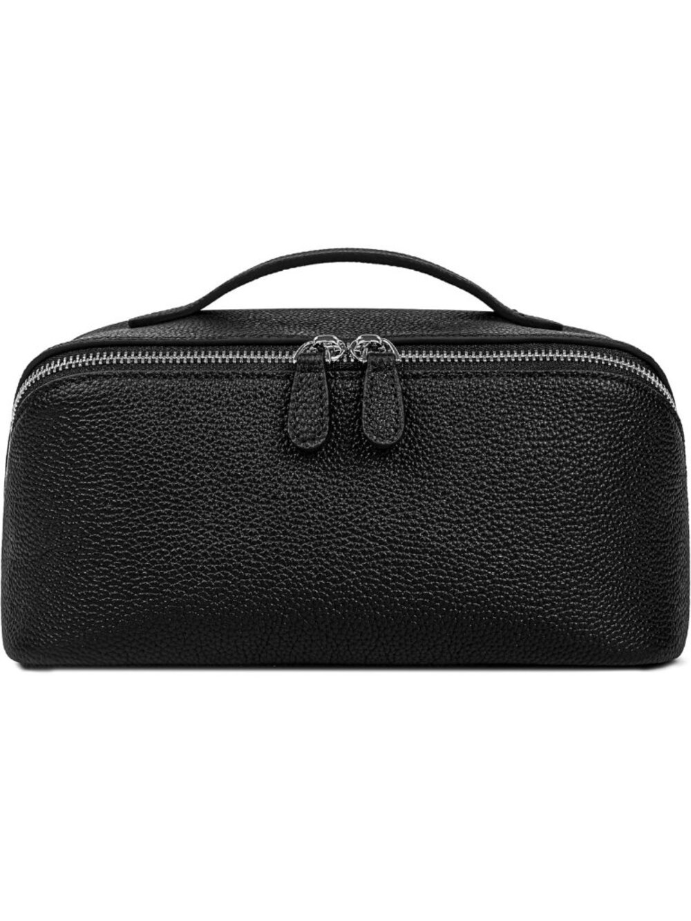 DORIS&JACKY Leather Cosmetic Bag for Women Travel Multi Pockets Makeup Case